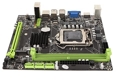 Bewinner Placa Base H310B LGa 1151, Placa Base de Computadora con Memoria DDR4 con HDMI, VGA, M.2, Tarjeta de Red Gigabit Integrada, Placa Base M ATX con SATA3.0, USB3.0