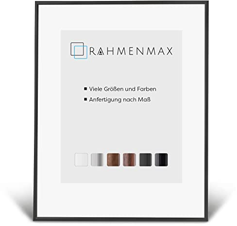 Kunststoff Rahmen Iowa für Bild 70x100cm in Schwarz matt mit Acrylglas