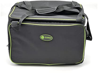 SOLARCUBE Tragetasche für SOLARCUBE 600W | 2 Handtragegriffe | Abnehmbarer Schultergurt | 6 Taschen für Ladekabel und Zubehör | Wetterbeständig | Powerstation | Umhängetasche