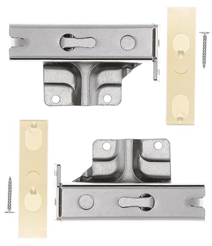 Integrated Door Decor Hinges For Bosch GID18A50/06 GID18A50GB01 GID18A50GB/01 Fridge Freezer Installation Fitting Kit