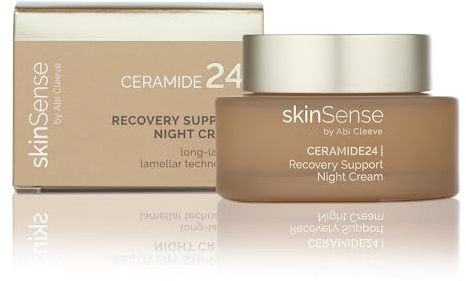 SkinSense Ceramide24 Recovery Support Night Cream 50ml, Anti-Ageing Night Moisturiser for Mature Skin, Skin Support Night Ritual Cream, Repairing Night Lotion