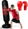 Inflatable Punching Bag, 160CM Standing Ninja Boxing Bag for Kids, With Boxing Gloves, Immediate Bounce-Back, For Practice Karate Taekwondo