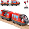 Zuoan Holzeisenbahn Zug Elektrische Hohe Geschwindigkeit Spielzeug Zug Kinder Lokomotive Kompatibel mit Holzschienen Kinder Spielzeuglok (ohne Holz-gleise)