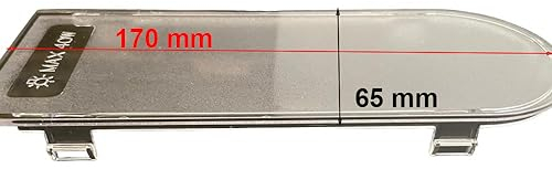 JCSPARES® - Diffusore Copertura Coprilampada Luce 170 x 65 mm per Cappa Cucina Compatibile Con Smeg Ed Ulteriori