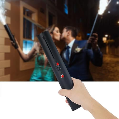 8 Pezzi Nero tenuto in Mano accenditore Interno fuochi d'artificio elettrici Sistema di Cottura Fontana di Ghiaccio per la Celebrazione del Matrimonio