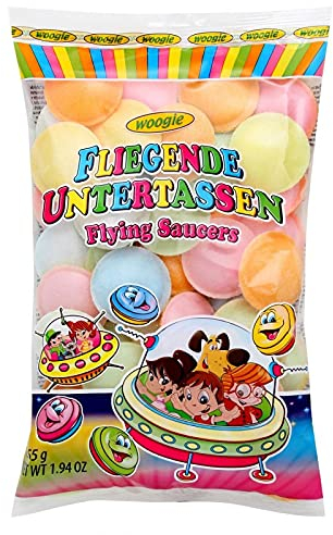 WOOGLE - Soucoupes volantes avec poudre effervescente 55 g - Trois Articles