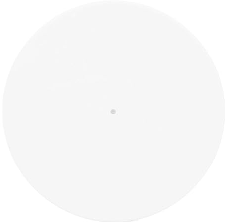 Acryl-Plattenspieler-Matte, Ersatz-Acryl-Schallplatten-Slipmat für 12-Zoll-Plattenspieler, Antistatische Slipmat, Universelle Plattenspieler-Slipmat (helles Weiss)