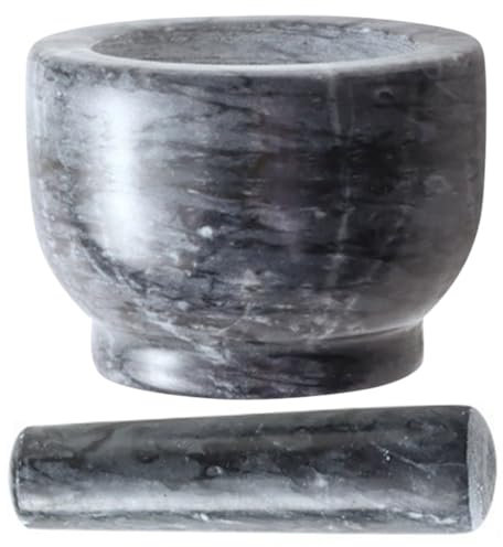 IMIKEYA 1ensemble Mortier Marbre Avec Pour Écraser Ail Outil De Cuisine Pour Maison Et Restaurant