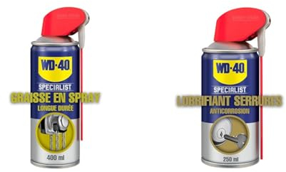 WD-40 Specialist • Graisse en Spray • Spray Double Position • Protection contre la corrosion & Lubrifiant Serrures • Spray Double Position • Anticorrosion • Débloque