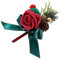 VALICLUD Braut Ansteckblume Weihnachts-Hochzeits-Brustblume Romantische Hochzeits-Accessoires Paar Ansteckblume Rose im Knopfloch Brautkorsagen Ansteckblume Requisite Seidenblume