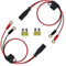 2Pcs 16 AWG Wire Harnesses is Compatible with NOCO GC008 X-Connect and M6 (1/4in) XL Ring terminals.Suitable for NOCO Genius 1 and NOCO Genius 2 with Battery Chargers Connecting.