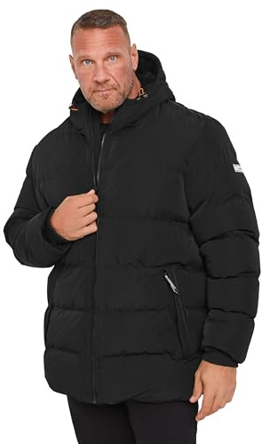 BadRhino Big & Tall Hooded Logo Puffer Jacket - Men's - Plus Size Curve