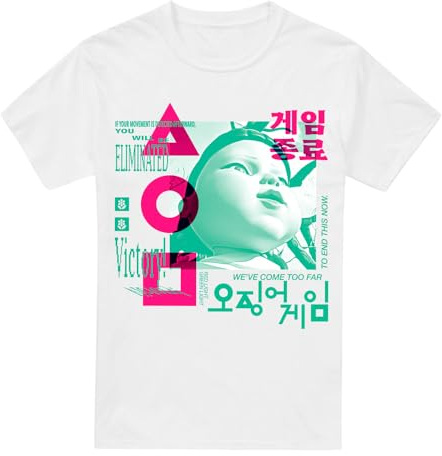 Squid Game - Young HEE Overlay Unisex T Shirt, White, Small