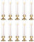 NUPTIO Bougeoir en Verre Cylindrique À Bougies - Lot de 10 Centres de Table de Mariage Décoration De Table de Salle À Manger pour Cheminée 31cm