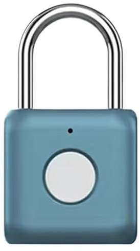 Zubehors Cerradura de candado inteligente con huella digital, candado electrónico con huella digital | Cerradura inteligente sin llave con huella digital,Cerradura electrónica de metal sin llave con