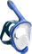 CRESSI Java Full Face Mask Blue/Blue Navy S/M-Vollgesichts Schnorchelmaske, Ultraklare Antibeschlaglinse, 100 % Silikon, Schnorchel Trocken mit Sicherheitsventilen, Blau/Navy Blau, S/M