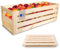 Creative Deco Faltbare Holzkiste Klappkiste mit Schlitzen | 69 x 29,5 x 23,5 cm | Einfache Montage ohne Werkzeug | Aufbewahrungsbox Obstkiste Gemüse | Holzbox, Geschenkbox, Spielzeugkiste, Klappbox