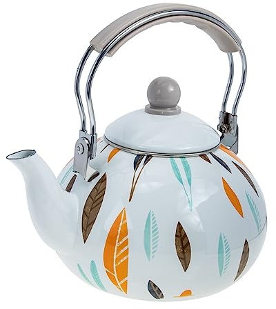 Alipis Wasserkessel Aus Lebensmittelechtem Emaille Mit Fassungsvermögen Großem Kunststoff-stahlgriff Gas Induktionsherd Geeignet Korrosionsbeständig Hitzebeständig Für Haushalt Und Teezub