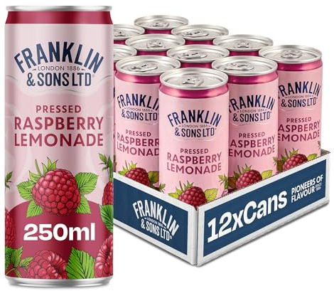 Franklin & Sons Raspberry Lemonade | 12 x 250ml Can Case