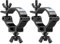 2PCS Truss Clamp Stage Lights Clamps Heavy Duty Aluminum Alloy O-Clamp Fit for 48-52mm OD Tubes Half Coupler Load Bear 100KG for Stage light Moving head Par Light Spotlight Hooks