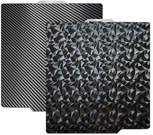 JUUPINE For bambulab build plate PE-PET PEI plate for Bambu Lab a1, X1C, X1E, P1P, P1S, X1, 257 x 257 mm carbon plate Textured PEI print bed for bambulab filament