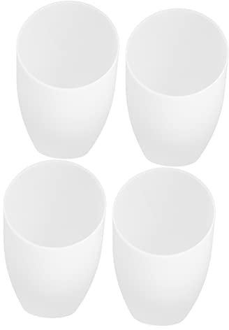 Outanaya 4 pièces Abat Jour Plastique Design Simple pour Lampes de Plafond Couvercle de Lumière Intérieur Compatible avec Lampes de Salon et de Table