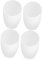 Outanaya 4 pièces Abat Jour Plastique Design Simple pour Lampes de Plafond Couvercle de Lumière Intérieur Compatible avec Lampes de Salon et de Table