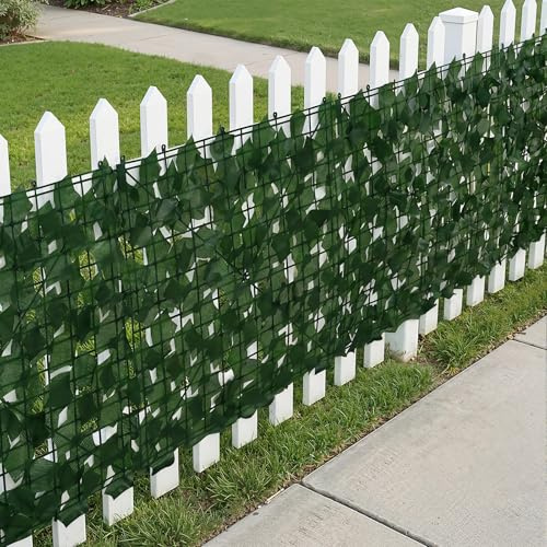 TFGXUE Brise-vue - 300 x 50 cm - Lierre artificiel - Flexible - Brise-vue - En plastique - Clôture brise-vue pour jardin et cour