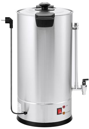 SEVICO Glühweinkessel 15L – Einkochautomat & Wasserkocher 1800W aus Edelstahl – Temperaturregelung 30–110°C für Glühwein, Kaffee, Tee & Heißgetränke – Gastro Heißwasserspender