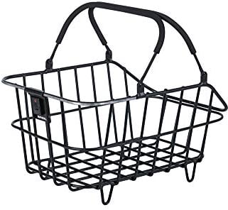 Basil Unisex – Erwachsene Cento Alu Nordlicht Fahrradkorb, schwarz, 5 Kg