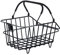 Basil Unisex – Erwachsene Cento Alu Nordlicht Fahrradkorb, schwarz, 5 Kg