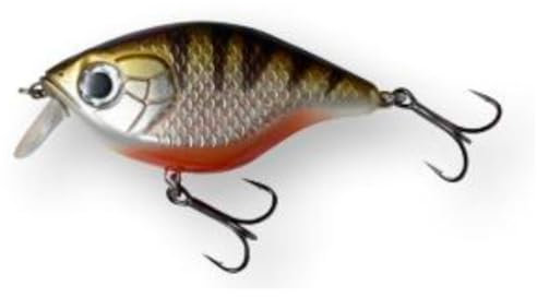 Madcat Tight-S Shallow 12cm 65g - Wobbler zum Spinnfischen auf Raubfische, Kunstköder, Wallerköder, Farbe:Perch