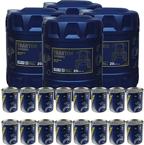 80L Motoröl MANNOL Traktor Superoil 15W-40 16xMotor Doctor