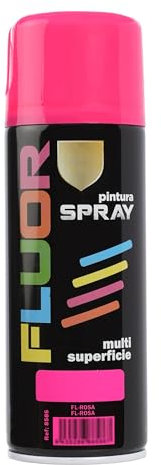 H HANSEL HOME Pintura Spray Rosa Fluorescente 400 Ml