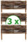 BOGATECO 3 x Clôture de Noisetier Bois Bordure de Parterre | 20 x 60 cm | Idéal comme Une Clôture de Jardin | Peut être Utilisé comme Couverture des Parterres de Fleurs
