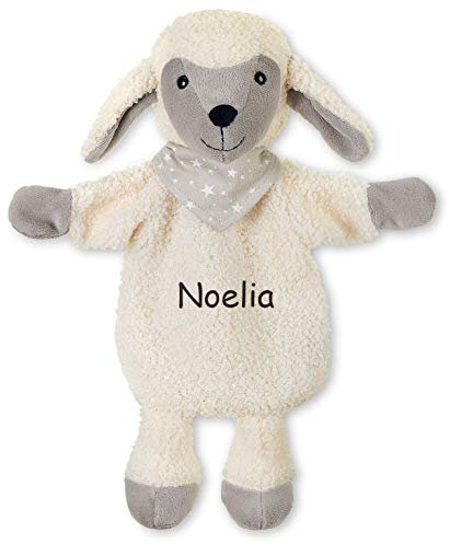 Sterntaler Handpuppe-Schnuffeltuch mit Namen Bestickt, Baby & Kinder Schmusetuch personalisiert