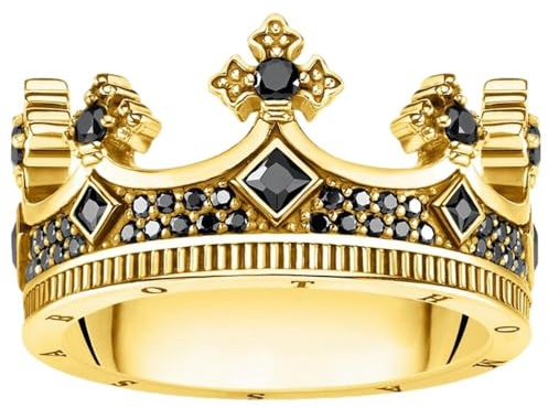 THOMAS SABO 3 Ring Krone gold 750 Gelbgold Vergoldung, 925 Sterlingsilber TR2208-414-11