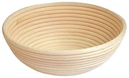 HTYG Round Bread Proofing Baskets, Natural Rattan Basket Sourdough, for Bread and Dough Rising, Baking Bowl Dough Gifts for Bakers Proving Baskets (L: 20X8cm)