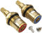 Tap Valves Replacement 1/2 Brass Tap Cartridge Valves Ceramic Disc Gland Quarter Turn 20 Teeth Fitting Connections for Bathroom Kitchen Tap(2 Pcs)