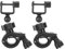 Kafuty-1 2Pcs HD‑076A Dash Camera Rear View Mirror Mount Holder Dash Cam DV Mount Holder Bicycle Motorbike Bracket Accessories (U‑Type Head) (U)