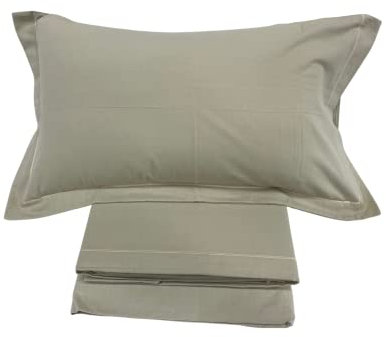 Casamica Bettwäsche-Set für Einzelbett aus Flanell, 100 % Baumwolle, Art. Flanell, einfarbig, Kordel (Corda)