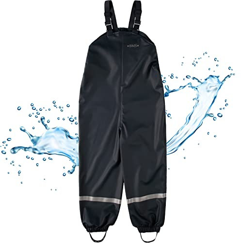 BMS Buddelhose Matschhose 100% wasserdicht - schwarz - 104