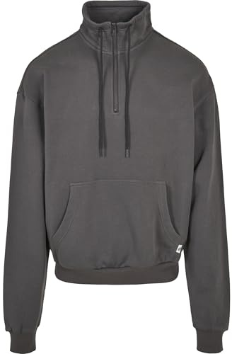 Urban Classics Organic Drawstring Troyer Männer Sweatshirt Charcoal M