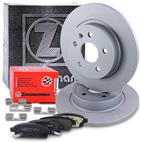ZIMMERMANN Bremsenset Hinterachse inkl. Bremsscheiben Ø 268 mm Voll + Bremsbeläge hinten Kompatibel mit CHEVROLET AVEO, CRUZE, TRAX, OPEL ASTRA J, MOKKA