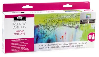 Royal & Langnickel Acrylic Ink 6 NEON Colors