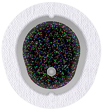 Aufkleber Sticker für Dexcom G7 Sensor 2x Black Galactic myDili Diabetes