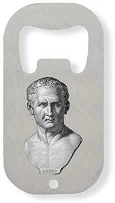 Ancient Greece Statue of Cicero Flaschenöffner aus Edelstahl Silber