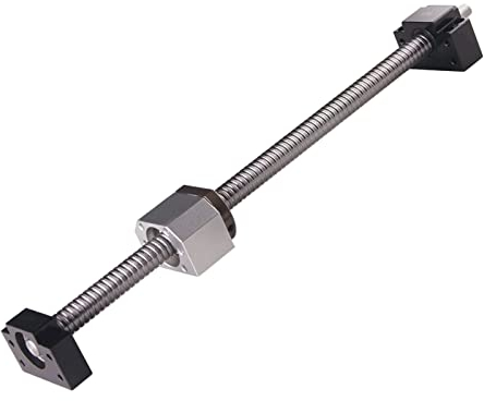 BEVDICNC Kugelumlaufspindel SFU1204 300mm Gewindespindel Edelstahl Kugelumlaufspindel mit BK10/BF10 Unterstützung Muttergehäuse und Kupplungssatz für alle Arten von CNC-Maschinen