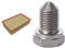 febi bilstein 100468 Luftfilter, 1 Stück & 48871 Ölablassschraube mit Dichtring, 1 Stück