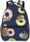 EVANEM Sloth Donuts Bedruckter Laptop-Rucksack, lässiger Rucksack, Reisetasche, leichter Canvas-Rucksack, Unisex, Schwarz , One size